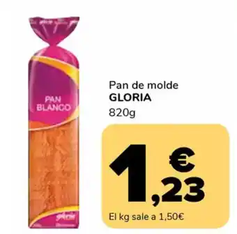 Supeco GLORIA Pan de molde oferta