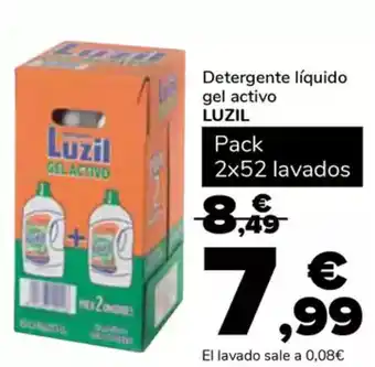 Supeco LUZIL Detergente líquido gel activo oferta