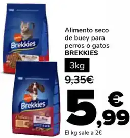 Supeco BREKKIES Alimento seco de buey para perros o gatos oferta