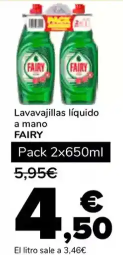 Supeco FAIRY Lavavajillas líquido a mano oferta