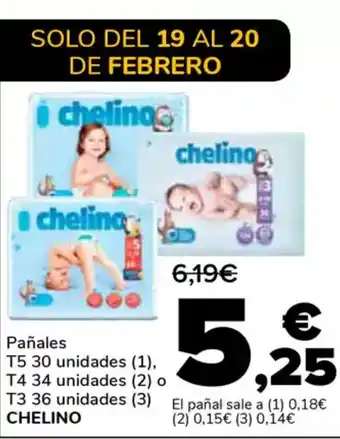 Supeco CHELINO Pañales oferta