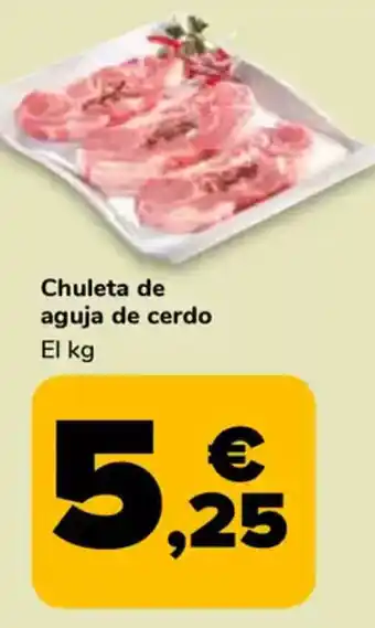 Supeco Chuleta de aguja de cerdo oferta