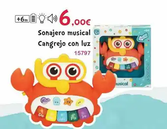 Josber Toys Sonajero Musical Cangrejo Con Luz oferta