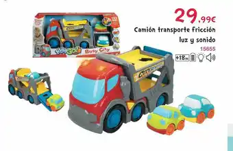 Josber Toys Camión Transporte Fricción Luz Y Sonido oferta