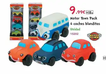 Josber Toys Motor Town Pack 4 Coches Blanditos oferta