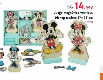 Juego Magnético Vestidos Disney Madera 34x28 Cm