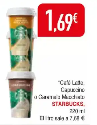 Masymas STARBUCKS, Café Latte, Capuccino o Caramelo Macchiato oferta