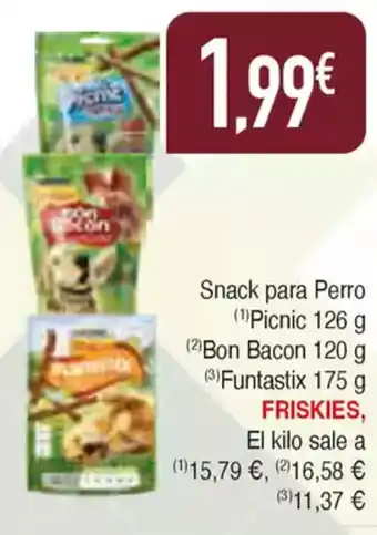 Masymas FRISKIES Snack para Perro Picnic Bon Bacon oferta