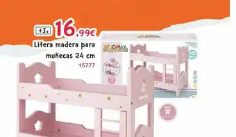 Josber Toys Litera Madera Para Muñecas 24 Cm Woomax oferta