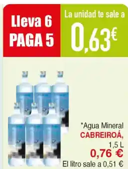 Masymas CABREIROÁ Agua Mineral oferta