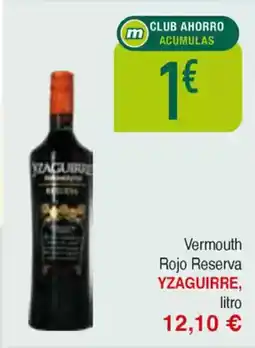 Masymas YZAGUIRRE Vermouth Rojo Reserva oferta