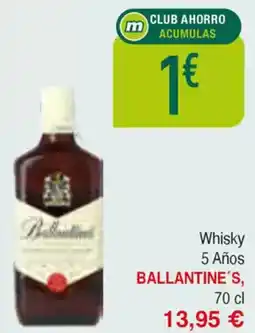 Masymas BALLANTINE'S, Whisky 5 Años oferta