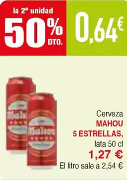 Masymas MAHOU 5 ESTRELLAS Cerveza oferta