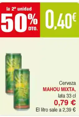 Masymas MAHOU MIXTA Cerveza oferta