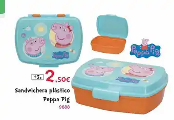 Sandwichera Plástico Peppa Pig