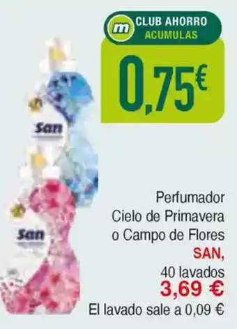 Masymas SAN Perfumador Cielo de Primavera o Campo de Flores oferta