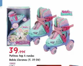 Josber Toys Patines Top 4 Ruedas Bebés Llorones oferta