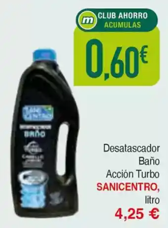 Masymas SANICENTRO Desatascador Bref Baño Acción Turbo oferta