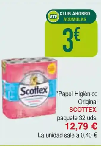 Masymas SCOTTEX Papel Higiénico Original oferta