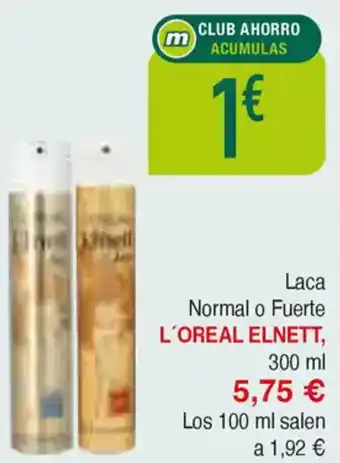 Masymas L'OREAL ELNETT Laca Normal o Fuerte oferta