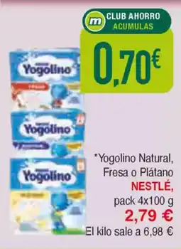 Masymas NESTLÉ Yogolino Natural, Fresa o Plátano oferta