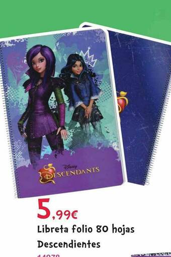 Josber Toys Libreta Folio 80 Hojas Descendientes oferta