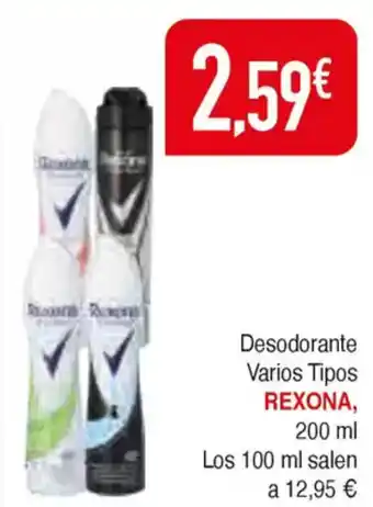 Masymas REXONA Desodorante Varios Tipos oferta