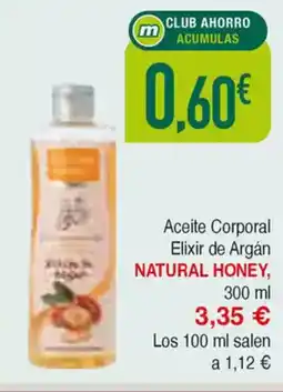 Masymas NATURAL HONEY Aceite Corporal Elixir de Argán oferta