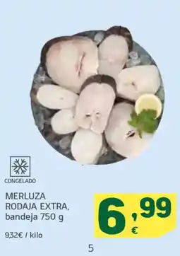 HiperDino Merluza rodaja extra oferta