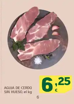 HiperDino Aguja de cerdo sin hueso oferta