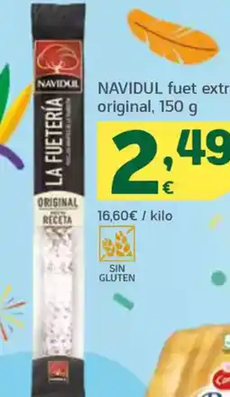 HiperDino NAVIDOL NAVIDUL fuet extra original oferta