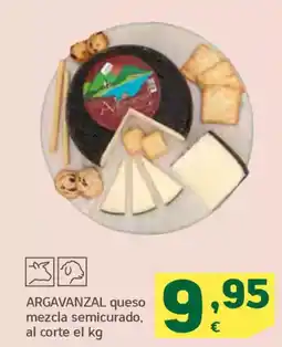 HiperDino ARGAVANZAL queso mezcla semicurado oferta