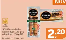 HiperDino SCHARA salchicha klassik 1955 o frankfurt oferta