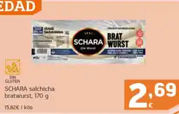 HiperDino SCHARA salchicha bratwurst oferta