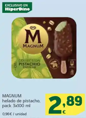 HiperDino MAGNUM helado de pistacho oferta