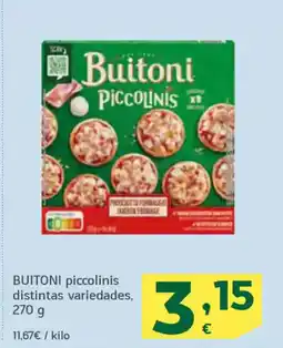 HiperDino BUITONI piccolinis distintas variedades oferta