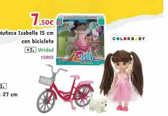 Josber Toys Muñeca Isabella 15 Cm Con Bicicleta oferta