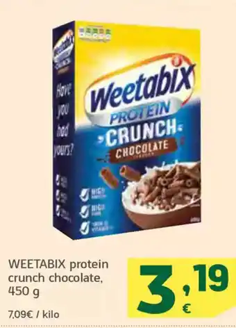 HiperDino WEETABIX protein crunch chocolate oferta