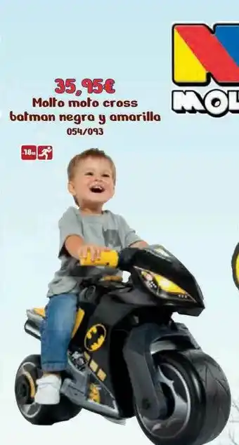 Jugueterías Nikki Molto Smoto Cross Batman Negra Y Amarilla Molto oferta