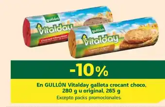 HiperDino GULLÓN  En Vitalday galleta crocant choco oferta