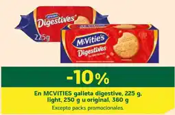 HiperDino MCVITIES En galleta digestive light u original oferta