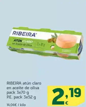 HiperDino RIBEIRA atún claro en aceite de oliva oferta