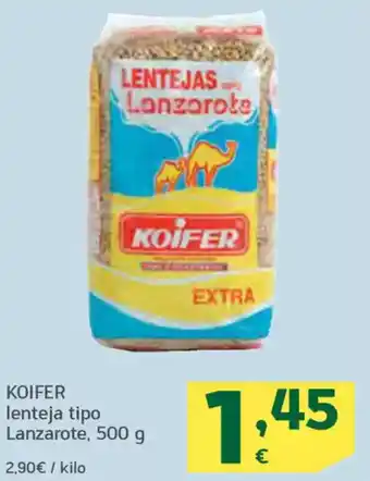 HiperDino KOIFER lenteja tipo Lanzarote oferta