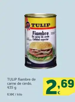 HiperDino TULIP fiambre de carne de cerdo oferta