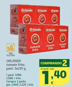 HiperDino ORLANDO tomate frito, oferta