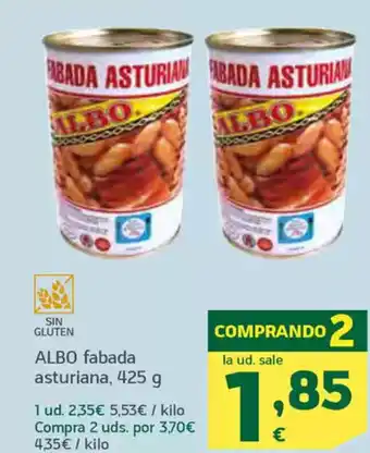 HiperDino ALBO fabada asturiana oferta