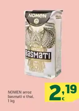 HiperDino NOMEN arroz basmati o thai, oferta