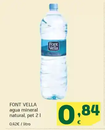 HiperDino FONT VELLA agua mineral natural oferta