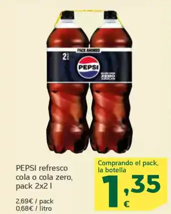 HiperDino PEPSI refresco cola o cola zero, oferta