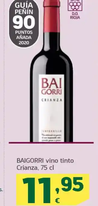 HiperDino BAIGORRI vino tinto Crianza oferta